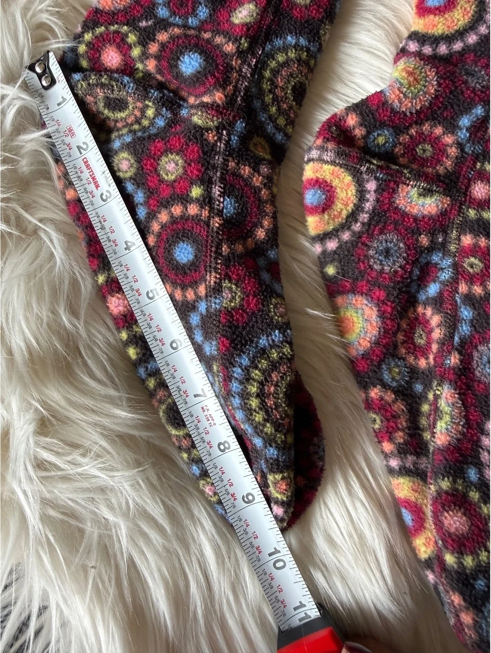 Cozy Multicolor Patterned Fleece Socks